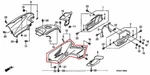New Oem Honda TRX500 Foreman Left Side Fuel Gas Tank Cover White. Fixed Price $1169.95.