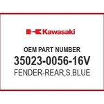 Kawasaki Fender-rear,s.blue 35023-0056-16V Oem New. Fixed Price $233.77.
