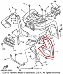New Oem Yamaha Timberwolf 250 2WD Left Side Fender Flare. Fixed Price $99.95.