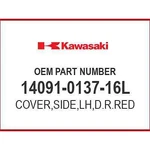 Kawasaki Cover,side,lh,d.r.red 14091-0137-16L Oem New. Fixed Price $47.31.
