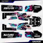 Nebula Savage Camo Racing Fender Graphics Kit Fits Yamaha Banshee 350 Twin. Fixed Price $99.99.