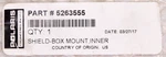 Genuine Polaris Inner Shield Box Mount Part Number - 5263555. Fixed Price $16.99.