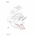 New Oem Suzuki Quadrunner Lt 160 Right Side Mud Flap Guard. Fixed Price $194.95.