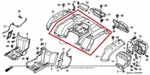 New Oem Honda Fourtrax Rancher TRX400 Rear Fender Blue. Fixed Price $229.95.
