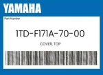 Yamaha Genuine Cover, Top 1TD-F171A-70-00. Fixed Price $33.65.