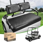 Golf Cart Front Seat Covers For Yamaha G22, Black Leather Diamond Stitching. Fixed Price $68.99.