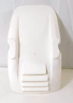 1981-82 Honda ATC250R Replacement White Front Fender Louvered Mud Guard. Fixed Price $104.20.
