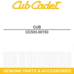 Cub Cadet 503-00150 Right Fender Frontcover Challenger CX750 CX700 CX500 Crew. Fixed Price $52.95.