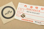 Nos Honda 1985-87 ATC250 Es Big Red Rear Fender Protector Clip 80116-HA0-003. Fixed Price $13.19.