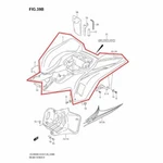 Oem Genuine Factory New Suzuki Lt-z Quadsport 400 Rear Fender Black. Fixed Price $1014.95.