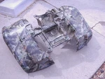 00-02 Yamaha YFM400F Kodiak Hunter Nos Camouflage Front Fender. Fixed Price $350.00.