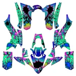 2017-2021 Yfz 50 Zany Teal Senge Graphics Kit Compatible With Yamaha. Fixed Price $139.99.