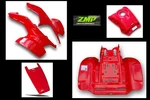 New Honda TRX250R Fighting Red Front Rear Fenders With Tank Cover Smoothy Hood. Fixed Price $854.10.