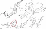 New Oem Can-am Maverick 1000 Left Front Lateral Panel White. Fixed Price $59.95.