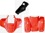 Kazuma Meerkat Front Rear Fender Plastic Body 50CC Atv Red 70 Hensim. Fixed Price $136.00.