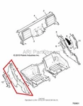 New Oem Polaris General 1000 Eps Rear Right Fender Blue 2018. Fixed Price $524.95.