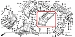 Oem Honda Fourtrax Rincon Trx 680 650 Rear Left Fender Black New Factory Genuine. Fixed Price $169.95.