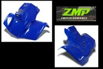New Honda TRX70 Dark Blue Front And Rear Plastic Fender Set 86-87. Fixed Price $619.00.