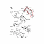 Oem Genuine New Kawasaki Teryx 4 800 Right Rear Fender Green. Fixed Price $124.95.