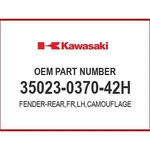 Kawasaki Fender-rear,fr,lh,cam 35023-0370-42H Oem New. Fixed Price $141.25.