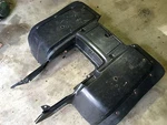 86 Kawasaki KLF-300 Bayou Rear Fender Section. Fixed Price $100.00.