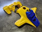 Suzuki Plastic Yellow Front And Rear Fenders Custom Hood. Fixed Price $654.59.