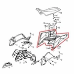 New Oem Polaris Outlaw 90 Rear Fender Red 0455137-293. Fixed Price $579.95.