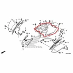 New Oem Honda Sportrax Fuel Gas Tank Cover Panel White. Fixed Price $94.95.