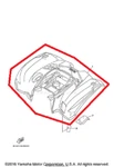 New Oem Yamaha Kodiak 700 4WD Rear Fender Green. Fixed Price $289.95.