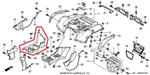 New Oem Honda TRX500 Fourtrax Foreman Rubicon Rear Right Splash Guard Foot Board. Fixed Price $144.95.