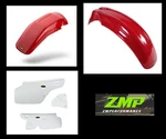 New Honda 86-95 Xr 250R Red Plastic Front And Rear Fenders White Side Panels. Fixed Price $274.71.