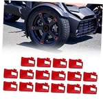 16PCS Wheel Hub Caps Accents Kit For Ryker,new Adrenaline Red Tire. Fixed Price $40.65.