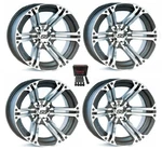 Itp SS212 Atv Wheels/rims Machined 12" Yamaha Grizzly Rhino (4). Fixed Price $497.32.
