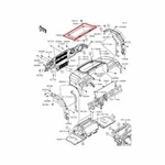Oem Genuine New Kawasaki Mule Pro Hood Cover Panel Black. Fixed Price $184.95.