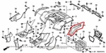 New Oem Honda Fourtrax Foreman Rubicon Trx 500 Rear Left Splash Guard Fender. Fixed Price $64.95.
