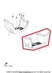New Oem Yamaha Grizzly 90 Left Mud Splash Guard Footwell. Fixed Price $209.95.