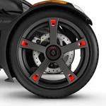 Can-am Ryker Wheel Accents (adrenaline Red) 219400920. Fixed Price $52.99.