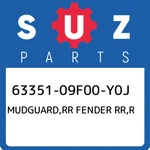 63351-09F00-Y0J Suzuki Mudguard,rr Fender Rr,r 6335109F00Y0J, New Genuine Oem Pa. Fixed Price $1232.07.