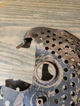 1987 Honda Fourtrax TRX250X #2 Front Right Brake Splash Guard 45255-HC0-000. Fixed Price $10.00.