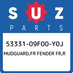 53331-09F00-Y0J Suzuki Mudguard,fr Fender Fr,r 5333109F00Y0J, New Genuine Oem Pa. Fixed Price $139.33.
