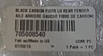 Can-am 705008540 Black Carbon Fiber Lh Rear Fender Genuine Oem New. Fixed Price $449.99.