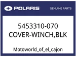 Polaris Oem Part 5453310-070 Cover-winch,blk. Fixed Price $39.99.