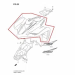Oem Genuine Factory New Suzuki Lt-z Quadsport 400 Front Fender Black. Fixed Price $684.95.