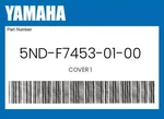Yamaha Genuine Cover 5ND-F7453-01-00. Fixed Price $59.23.