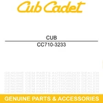 Cub Cadet 710-3233 Screw 1/2 13 X 2.50 GR5 48 Triple System Rear Power. Fixed Price $21.95.