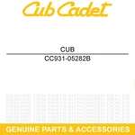 Cub Cadet 931-05282B Lower Fender Left Hand Rr Volunteer Wt Tracker Sport. Fixed Price $88.20.