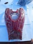 2014-2023 Yamaha Dark Red Gas Tank Covers, 1TD-F171A. Fixed Price $59.50.