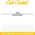Cub Cadet 503-00641 Right Rear Fender Challenger CX750 CX700 CX500 Crew. Fixed Price $66.36.