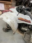 1995 Yamaha Wolverine 4X4 YFM350 White Gray Front Plastic Fenders. Fixed Price $249.00.