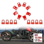 16 Pcs Tire Wheel Hub Caps Covers For Can-am Ryker, New Adrenaline Red. Fixed Price $38.55.